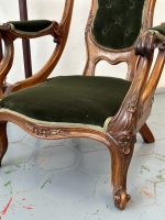 Jūgendstila krēsls ar zemu sēdvietu un roku balstiem — Art Nouveau ar Neorokoko ietekmi, Francija, ap 1900.–1910. g. (5117) - Image 5