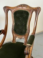 Jūgendstila krēsls ar zemu sēdvietu un roku balstiem — Art Nouveau ar Neorokoko ietekmi, Francija, ap 1900.–1910. g. (5117) - Image 2