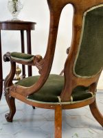 Jūgendstila krēsls ar zemu sēdvietu un roku balstiem — Art Nouveau ar Neorokoko ietekmi, Francija, ap 1900.–1910. g. (5117) - Image 10