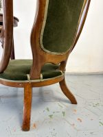 Jūgendstila krēsls ar zemu sēdvietu un roku balstiem — Art Nouveau ar Neorokoko ietekmi, Francija, ap 1900.–1910. g. (5117) - Image 13