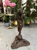 Monumentāls, ar roku cirsts koka pults statīvs ar eņģeli — 19. gadsimts (4398) - Bild 4