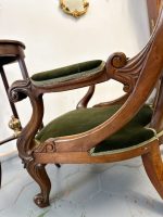 Jūgendstila krēsls ar zemu sēdvietu un roku balstiem — Art Nouveau ar Neorokoko ietekmi, Francija, ap 1900.–1910. g. (5117) - Image 11
