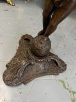 Monumentāls, ar roku cirsts koka pults statīvs ar eņģeli — 19. gadsimts (4398) - Bild 8