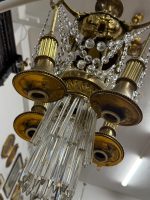 Antique Brass and Crystal Chandelier in Louis XVI Style (5991) - Image 14