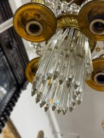 Antique Brass and Crystal Chandelier in Louis XVI Style (5991) - Image 15
