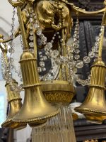 Antique Brass and Crystal Chandelier in Louis XVI Style (5991) - Image 17
