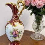 "Limoge" Porcelāna Vāze, Vidēji Liela Izmēra, Vidēji Smaga Pēc Svara (5114)