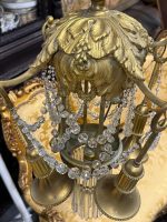 Antique Brass and Crystal Chandelier in Louis XVI Style (5991) - Image 18