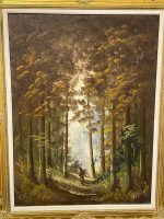 Liela izmēra glezna zelta krāsas rāmī (1113) - Image 6