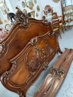 Koka gulta ar eņģeļu kokgriezumiem — Luija XV stilā, Ļoti Smalkiem Kokgriezumiem, Zelta Krāsas Akcentiem (Carved Wood Bed with Cherubs in Louis XV Style) (4008) - Image 7