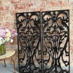 Art Nouveau støbejern balustrade paneler - Art Nouveau, Frankrig/Belgien