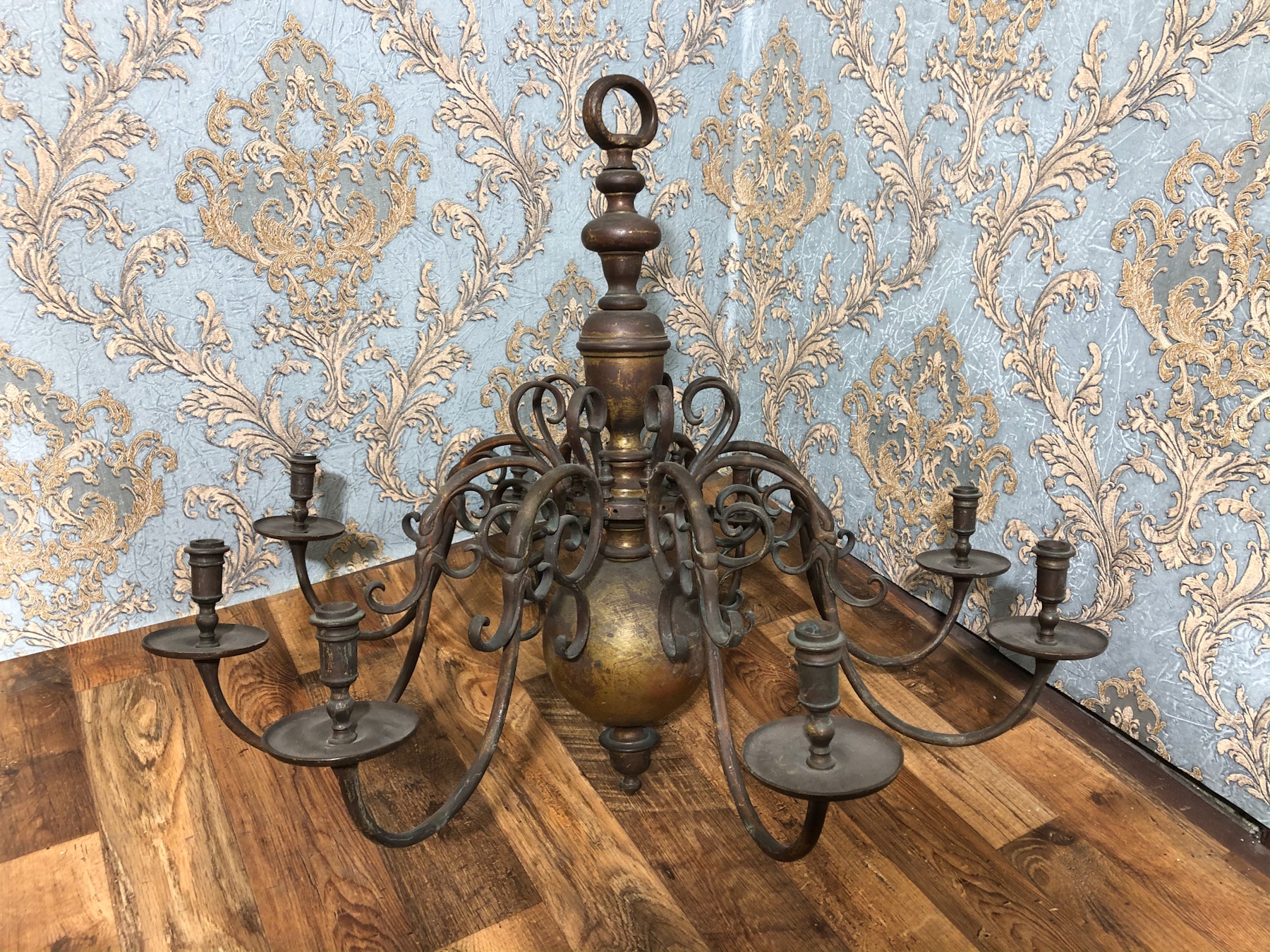 Sena sveču lampa, Ļoti smaga, liela izmēra (314) - Image 1
