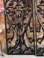 Art Nouveau čuguna balustrādes paneļu pāris — Art Nouveau, Francija/Beļģija, view 5