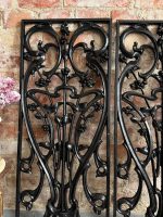Art Nouveau čuguna balustrādes paneļu pāris — Art Nouveau, Francija/Beļģija, view 8