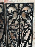 Art Nouveau čuguna balustrādes paneļu pāris — Art Nouveau, Francija/Beļģija, view 11