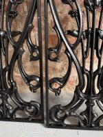 Art Nouveau čuguna balustrādes paneļu pāris — Art Nouveau, Francija/Beļģija, view 13