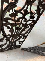 Art Nouveau čuguna balustrādes paneļu pāris — Art Nouveau, Francija/Beļģija, view 16