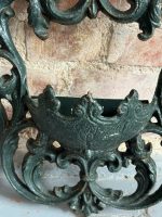 Antique Cast Iron Wall Planter in Dark Green — Late 19th Century (6750) - Image 4