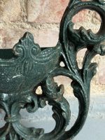 Antique Cast Iron Wall Planter in Dark Green — Late 19th Century (6750) - Image 6