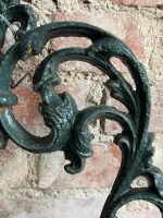 Antique Cast Iron Wall Planter in Dark Green — Late 19th Century (6750) - Image 11