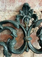 Antique Cast Iron Wall Planter in Dark Green — Late 19th Century (6750) - Image 12