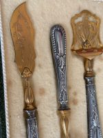 Antique Silver & Vermeil 4-Piece Serving Set in Box (5392) - Image 7
