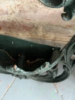 Antique Cast Iron Wall Planter in Dark Green — Late 19th Century (6750) - Image 14