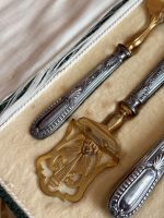 Antique Silver & Vermeil 4-Piece Serving Set in Box (5392) - Image 4