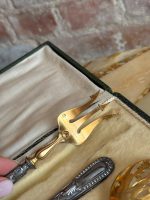 Antique Silver & Vermeil 4-Piece Serving Set in Box (5392) - Image 11