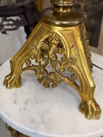 Stor bordlampe med stor skærm, 2 pærer (6169) - Billede 4