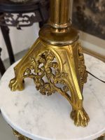 Stor bordlampe med stor skærm, 2 pærer (6169) - Billede 9