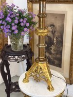 Stor bordlampe med stor skærm, 2 pærer (6169) - Billede 3
