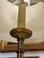 Stor bordlampe med stor skærm, 2 pærer (6169) - Billede 15