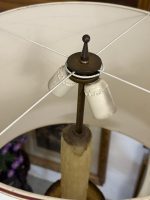 Stor bordlampe med stor skærm, 2 pærer (6169) - Billede 12