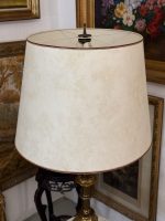 Stor bordlampe med stor skærm, 2 pærer (6169) - Billede 6