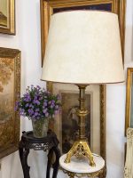 Stor bordlampe med stor skærm, 2 pærer (6169) - Billede 2