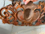 Antique Cast Iron Facade or Fireplace Decor with Female Figure — Late 19th Century (6751) - Image 8