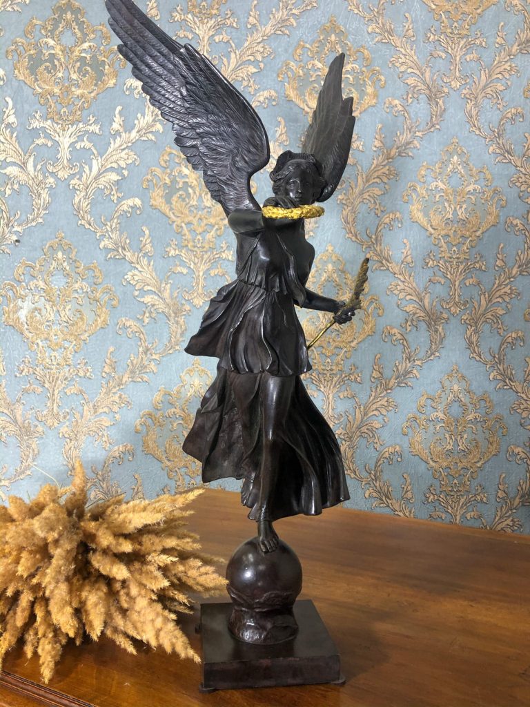 Laurent Marqueste (1848–1920) Bronzeskulptur “Renommée”