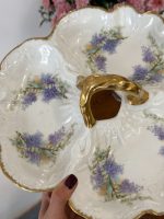 "Limoge" Porcelāna Trauks ar Trīs Nodalījumiem Uzkodām (5037) - Image 6