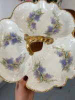 "Limoge" Porcelāna Trauks ar Trīs Nodalījumiem Uzkodām (5037) - Image 7