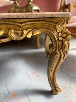 Gold Coffee Table with Marble Top, Medium Size, Very Heavy (3140) - Image 15