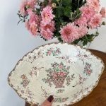 Neliela Porcelāna Bļodiņa, Trauciņš ar Ziedu Gleznojumu (5033)