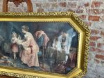 Ļoti Liela Izmēra Prints ar Stiklu, Zelta Krāsas Rāmī (3216) - Image 4