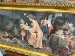 Ļoti Liela Izmēra Prints ar Stiklu, Zelta Krāsas Rāmī (3216) - Image 7