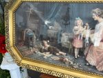 Ļoti Liela Izmēra Prints ar Stiklu, Zelta Krāsas Rāmī (3216) - Image 11