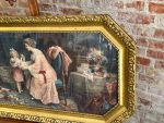 Ļoti Liela Izmēra Prints ar Stiklu, Zelta Krāsas Rāmī (3216) - Image 8