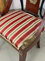 Napoleona Bonaparta Empire (ampīra) stila krēsls ar bronzas detaļām,, neliela izmēra (6120) - Image 17
