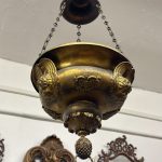 Dekoratīva Lampa Bez Spuldžu Vietām, Ar Eņģeļu Galvu Detalizāciju, Vidēja Izmēra (4813)