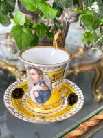 Ekskluzīva Porcelāna Krūzīte un Šķīvītis ar Napoleona Portretu — Ampīra stilā, (antique porcelain cup with napoleon portrait — Empire Style) (3145) - Image 5