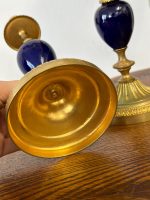 Maza Izmēra Franču Luija XVI stila Svečturu Pāris ar Porcelāna Detalizāciju, Viena Svecei, Viegli Pēc Svara (5168) - Image 11
